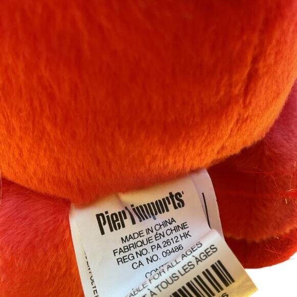 Red Plush Lion Stuffed Animal By Pier 1 Imports - Picture 2 of 7